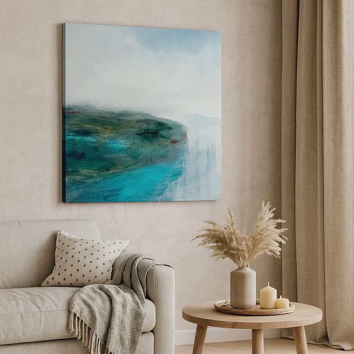 Obraz na plátne - Námorná abstrakcia - 30x30 cm