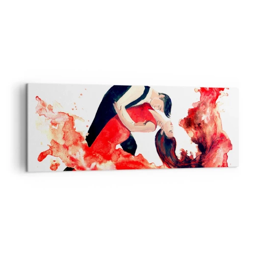 Obraz na plátne - Tango - zmyselná vlna - 140x50 cm