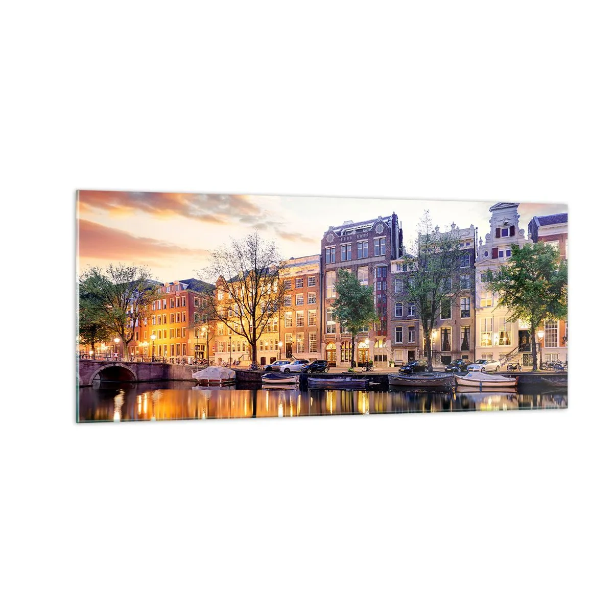 Obraz na skle - Zdržanlivá a vyrovnaná holandská krása - 100x40 cm