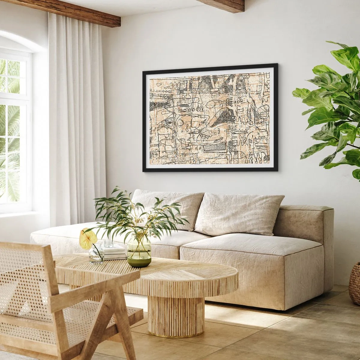 Plagát v čiernom ráme - Čaká na rozlúštenie - 91x61 cm