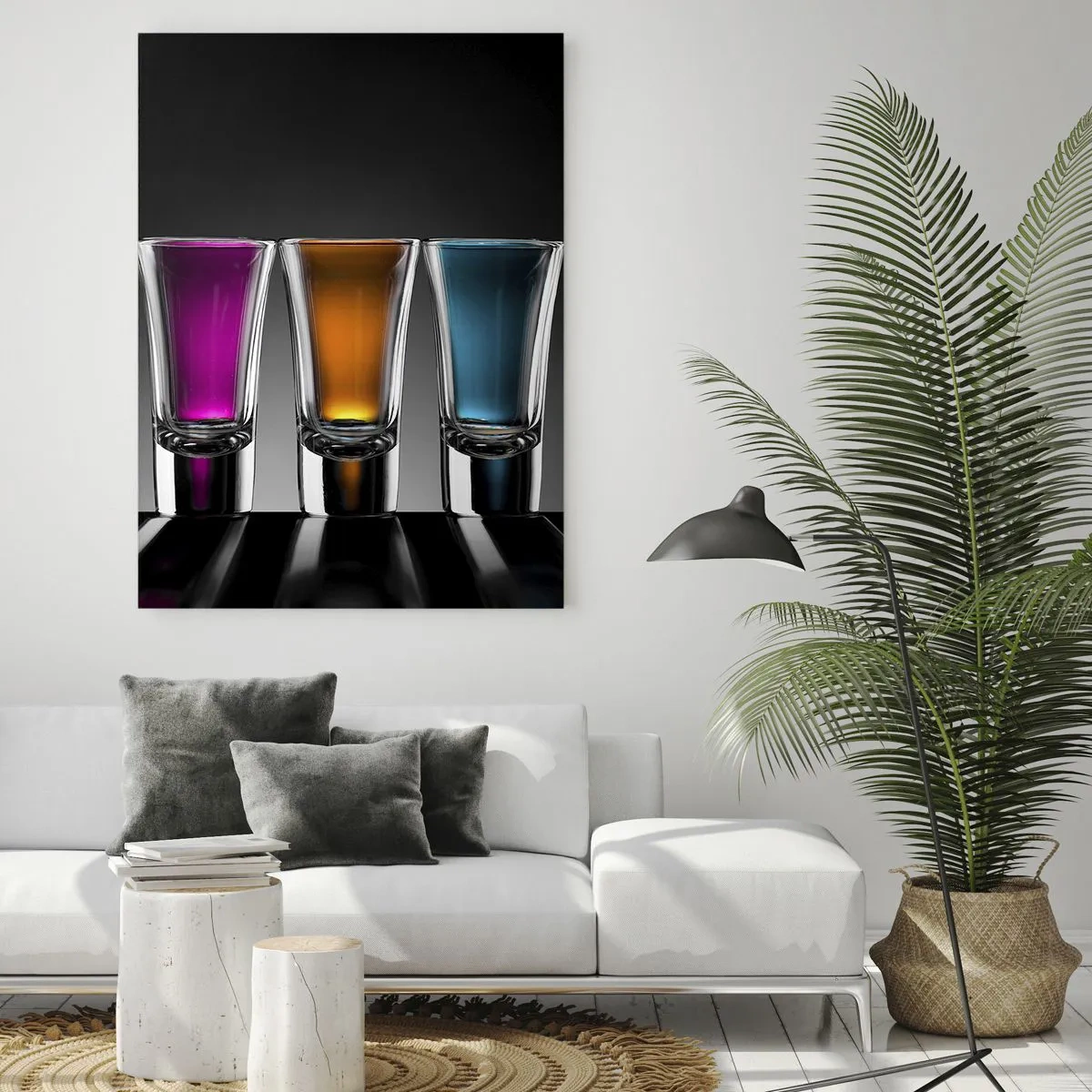 Obraz na skle - Farby radosti - 80x120 cm