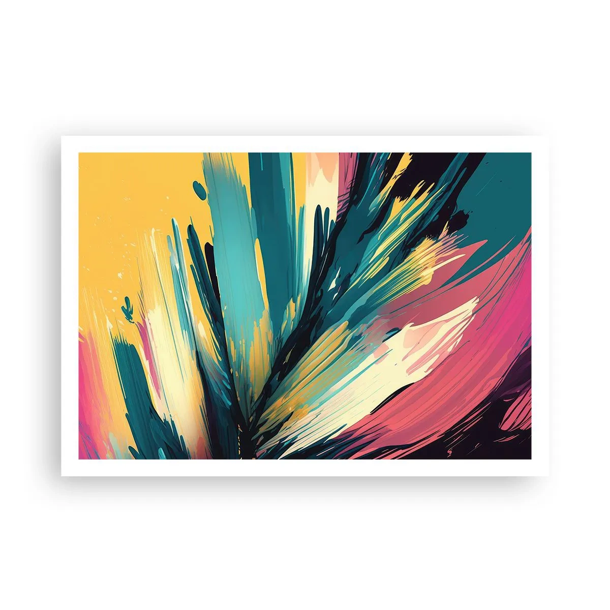 Plagát - Kompozícia – explózia radosti - 100x70 cm