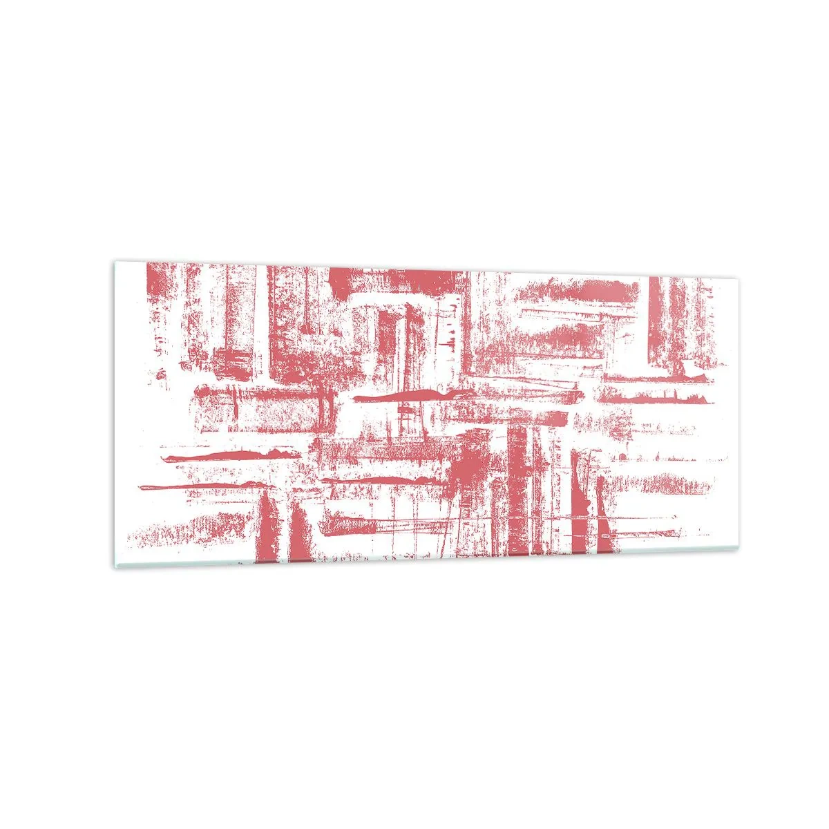 Obraz na skle - Červené mesto - 120x50 cm