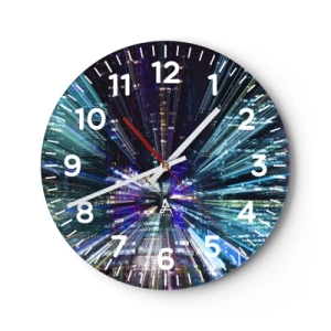 Nástenné hodiny - Prechod do hyperpriestoru - 30x30 cm