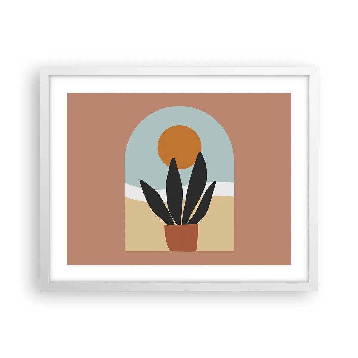 Plagát v bielom ráme - Malé radosti - 50x40 cm