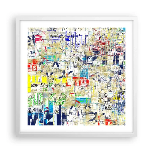 Plagát v bielom ráme - Proste poteší oči - 50x50 cm