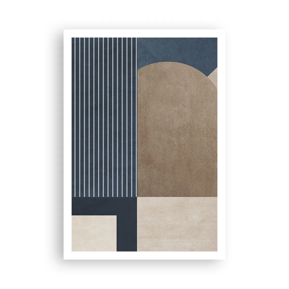 Plagát - Kompozícia jednoduchosti a guľatosti - 70x100 cm