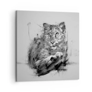 Obraz na plátne - Áno, pozorne počúvam - 50x50 cm
