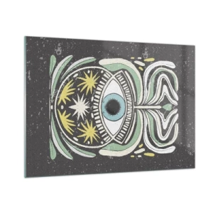 Obraz na skle - Kmeňové rituály - 100x70 cm