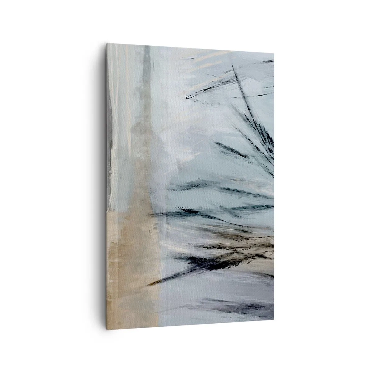 Obraz na plátne - Zimné polia - 80x120 cm