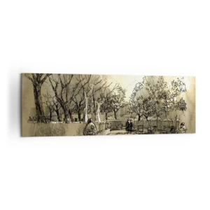 Obraz na plátne - Pierkom zastavený okamih - 160x50 cm