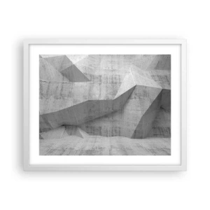 Plagát v bielom ráme - Skutočná výzva - 50x40 cm