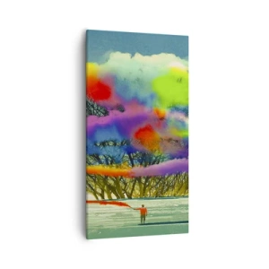 Obraz na plátne - Oživiť tento svet - 55x100 cm