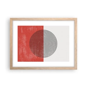 Plagát v ráme zo svetlého duba - Presný zásah - 40x30 cm