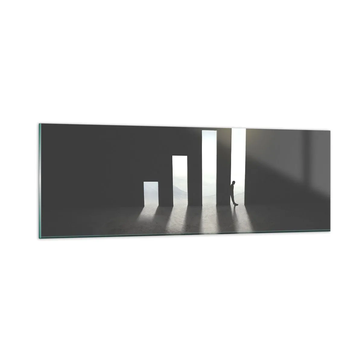 Obraz na skle - Úspech – impresia - 90x30 cm