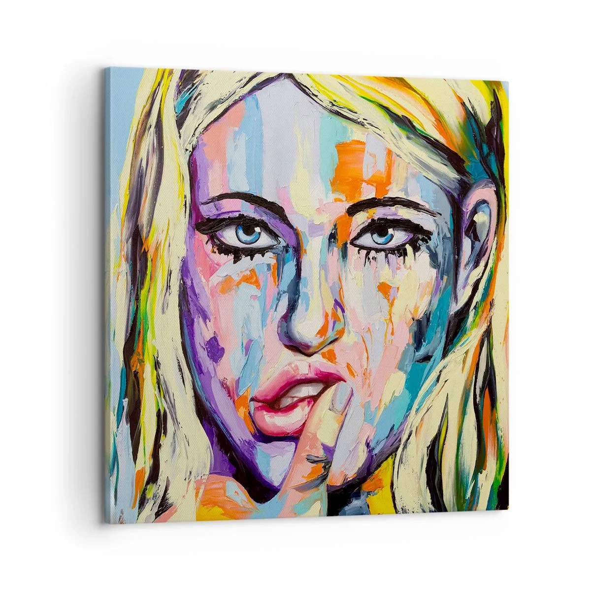 Obraz na plátne - Pozri sa jej priamo do očí - 60x60 cm