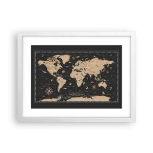 Plagát v bielom ráme - Hranice môjho sveta - 40x30 cm