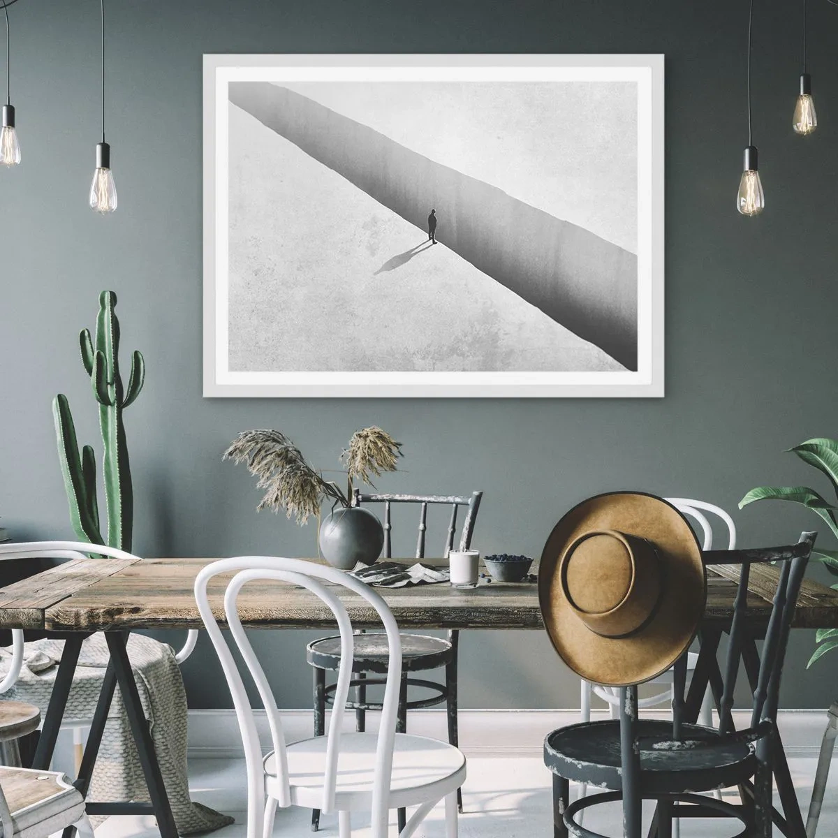 Plagát v bielom ráme - Jasný cieľ - 50x40 cm
