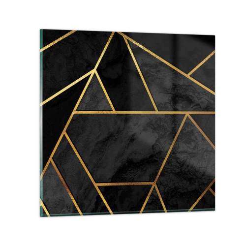 Obraz na skle - Temnota a svetlo - 30x30 cm