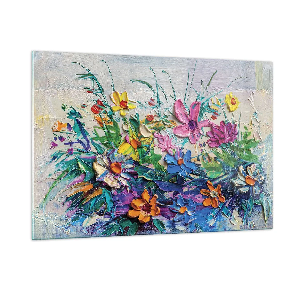 Obraz na skle - Vôbec nie zátišie - 120x80 cm