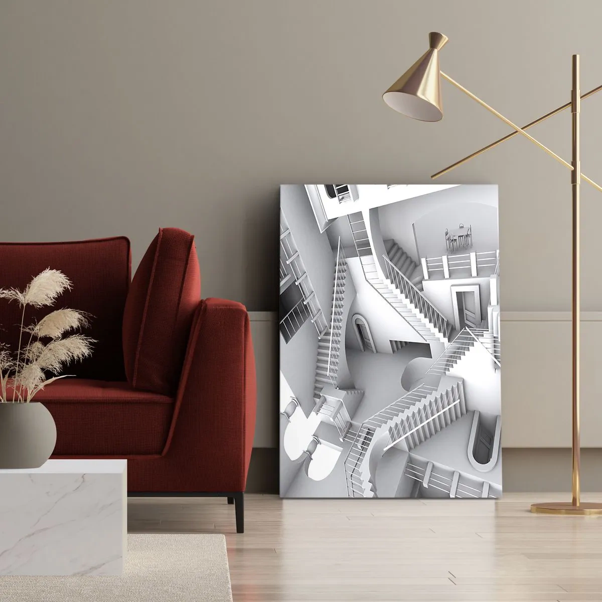 Obraz na plátne - Paradoxy prostoru - 50x70 cm