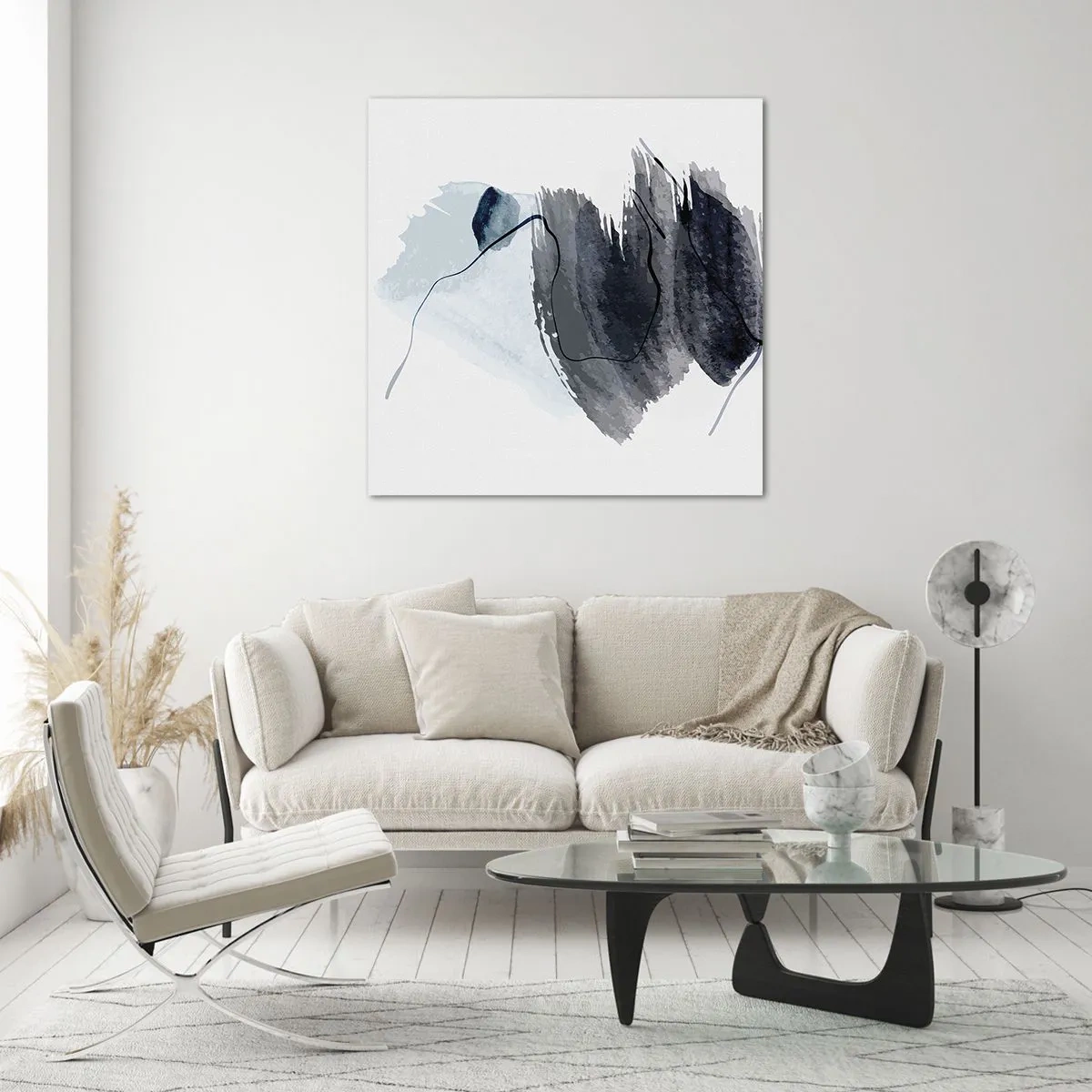 Obraz na skle - Intenzita a pohyb - 70x70 cm