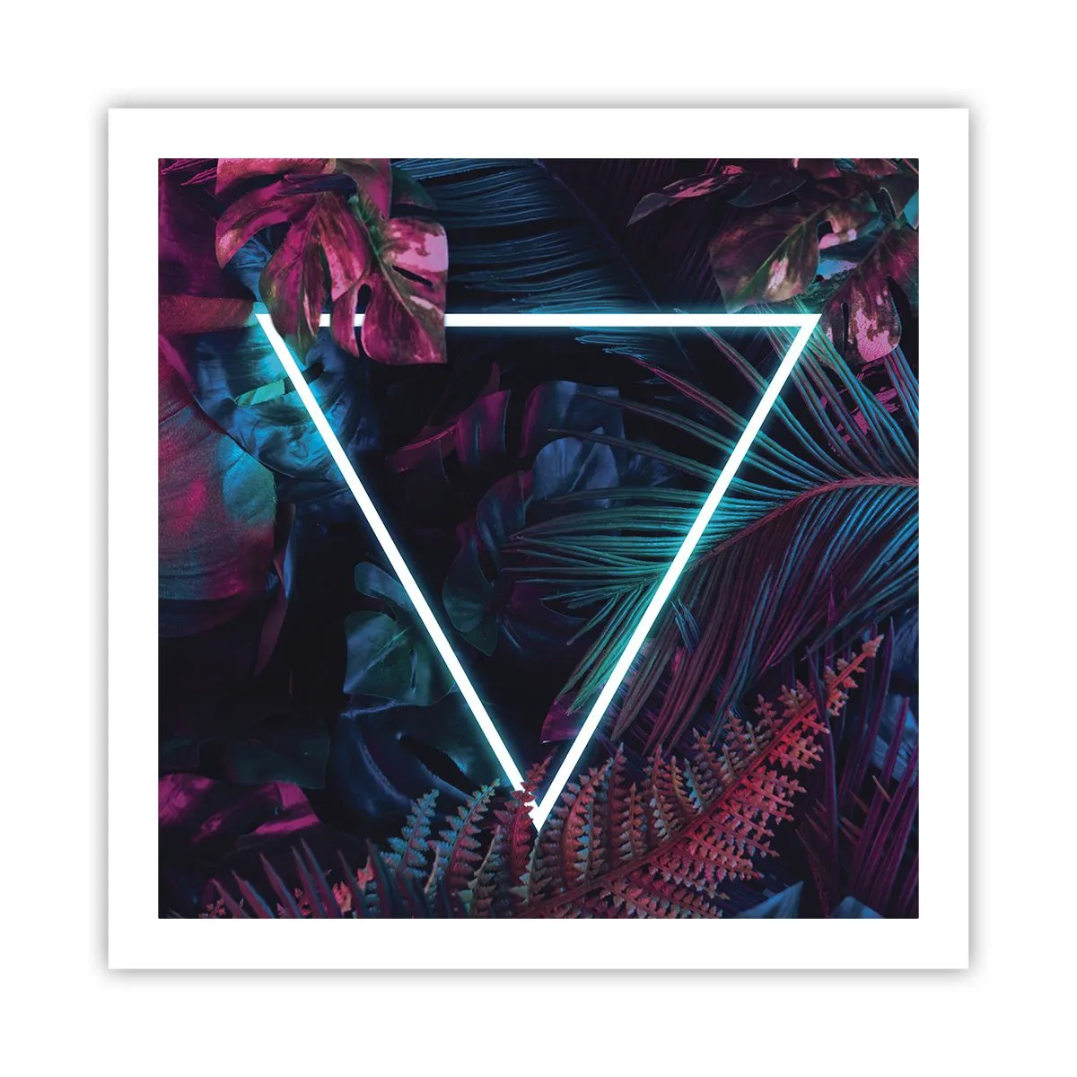 Plagát - Záhrada v disco štýle - 60x60 cm