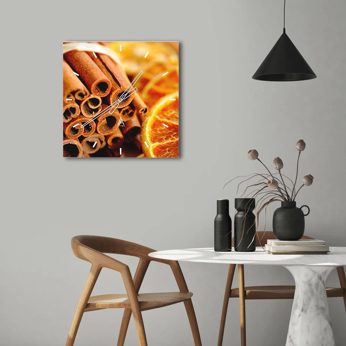 Nástenné hodiny - Cítite ich arómu? - 40x40 cm