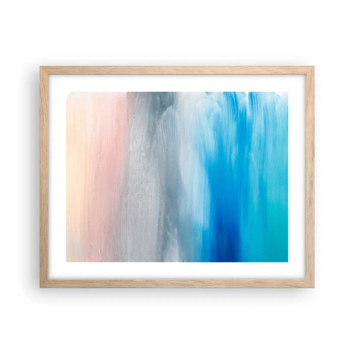 Plagát v ráme zo svetlého duba - Živly: vzduch - 50x40 cm