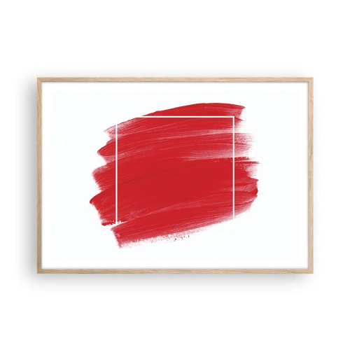 Plagát v ráme zo svetlého duba - Mimo rám - 100x70 cm