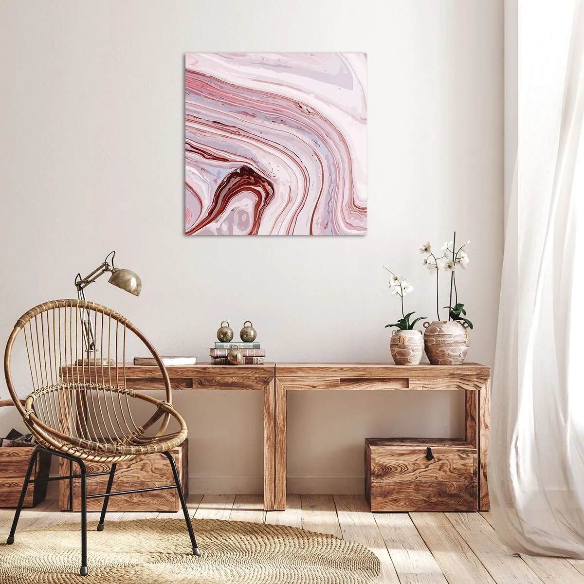 Obraz na plátne - Rovno, potom vpravo dole - 50x50 cm