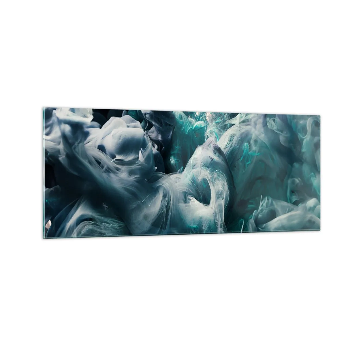 Obraz na skle - Pohyb farby - 100x40 cm