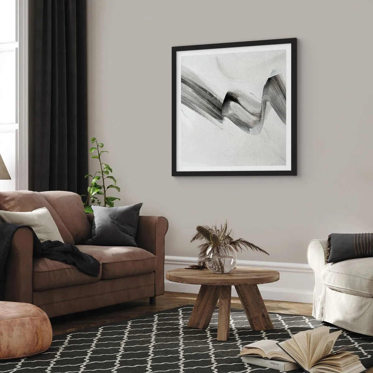 Plagát v čiernom ráme - Len tak pre radosť - 60x60 cm