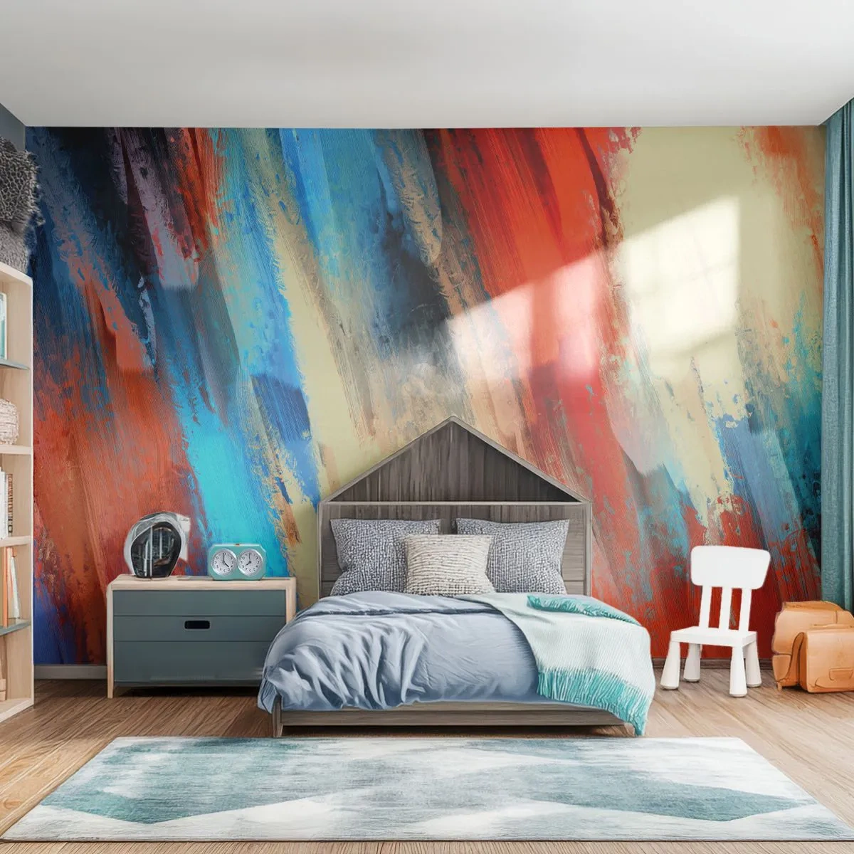 Fototapeta Premium Sand - Vodopád farieb - Abstrakcia, Kus, Moderný vzor - 300x210 cm