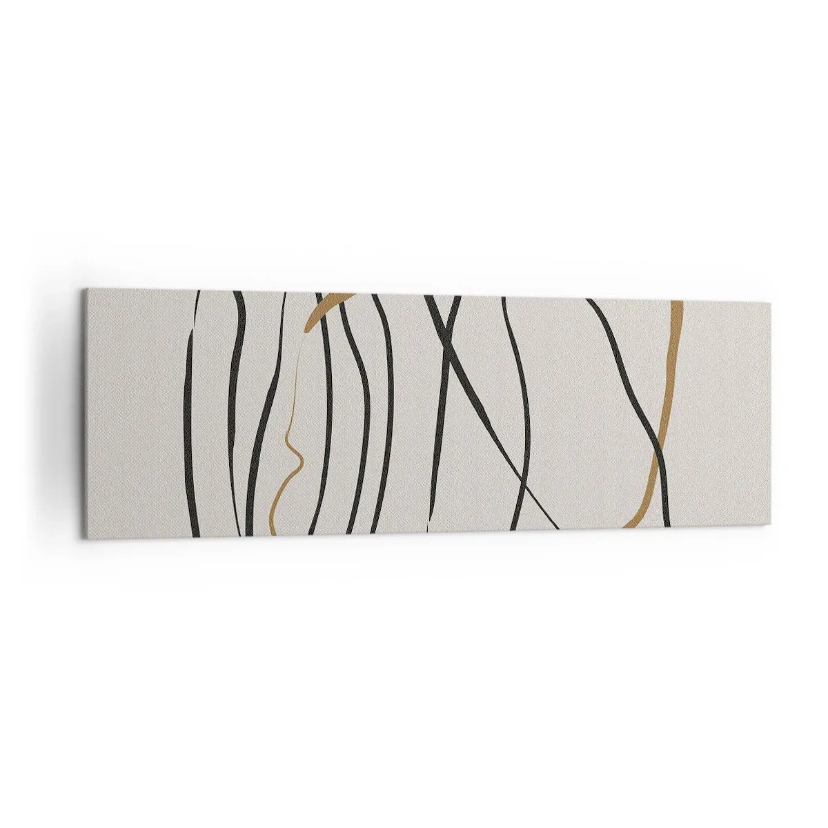 Obraz na plátne - Kompozícia – tanec v slučke - 160x50 cm