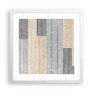 Plagát v bielom ráme - Kompozícia: drž sa - 40x40 cm