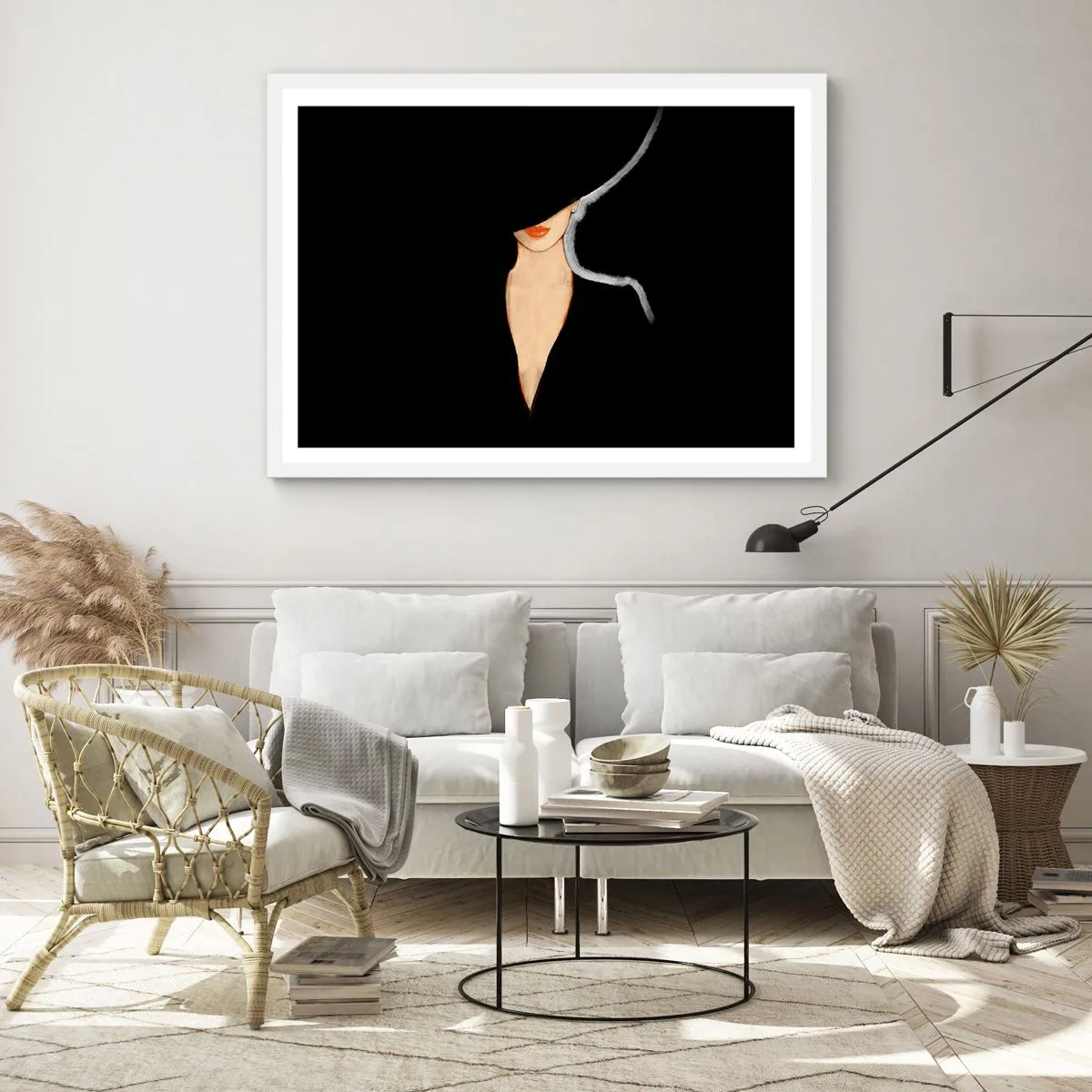 Plagát v bielom ráme - Elegancia a štýl - 40x30 cm