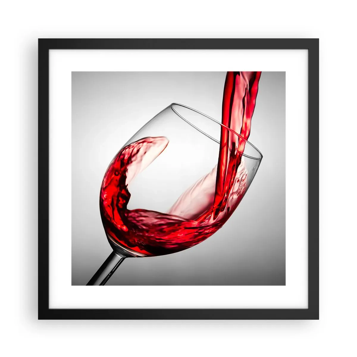 Plagát v čiernom ráme - Farba - pohyb - zvuk - 40x40 cm