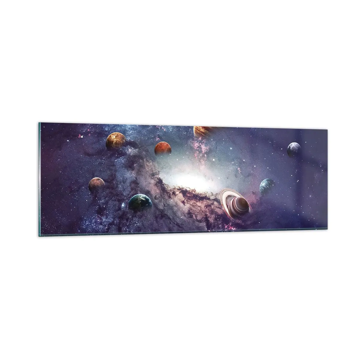 Obraz na skle - Slnko a tanec - 90x30 cm
