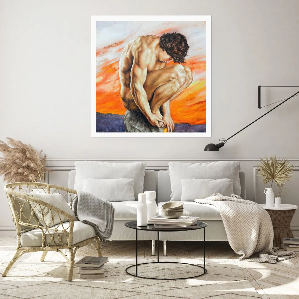 Plagát - Ponorený do seba - 60x60 cm