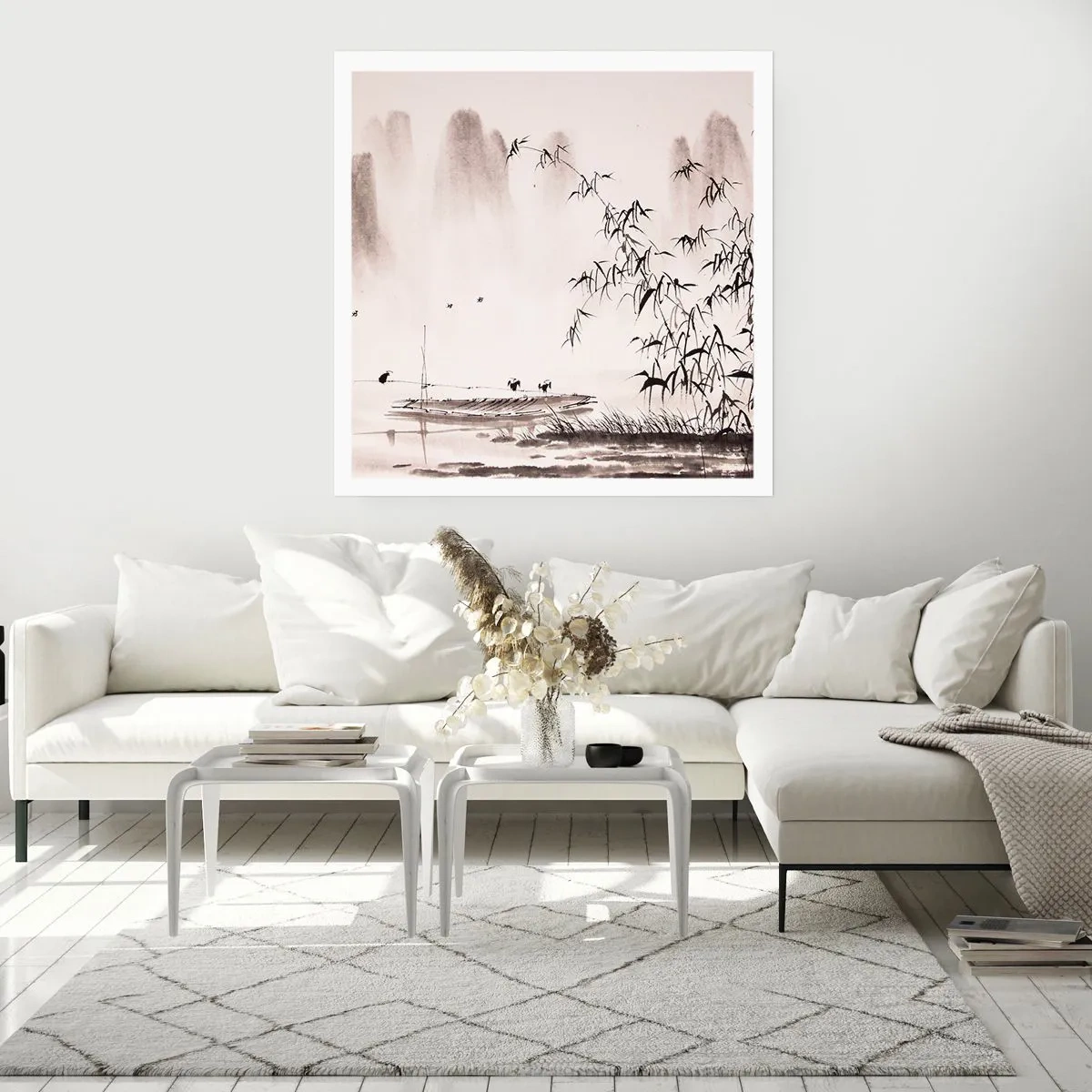 Plagát - Pokoj ryžových polí - 50x50 cm