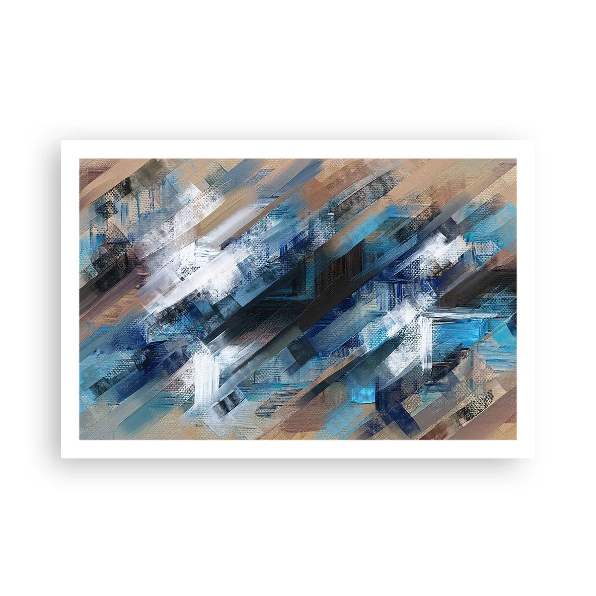 Plagát - Modrá šikmosť - 91x61 cm