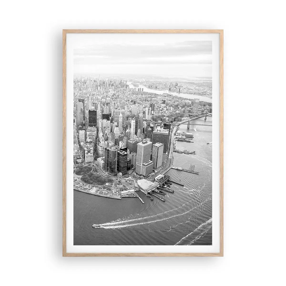 Plagát v ráme zo svetlého duba - Ako nemilovať? - 70x100 cm