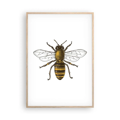 Plagát v ráme zo svetlého duba - Krásna a dobrá - 70x100 cm