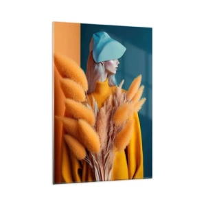 Obraz na skle - Chlpatý portrét - 80x120 cm