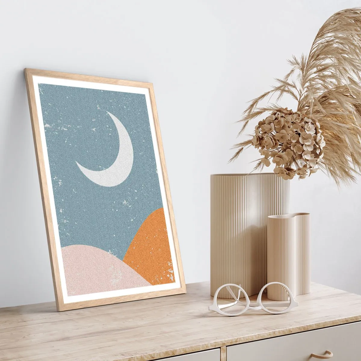 Plagát v ráme zo svetlého duba - Zázrak mnohých nocí - 70x100 cm