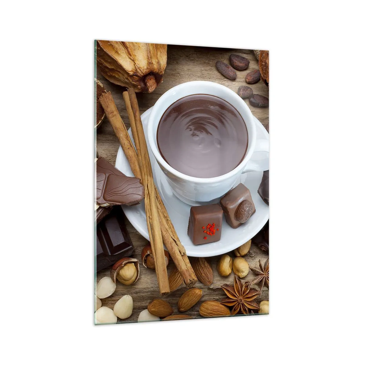 Obraz na skle - Z rozprávkovej továrne na čokoládu - 70x100 cm