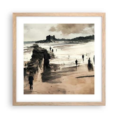 Plagát v ráme zo svetlého duba - Vyvolaní - 40x40 cm