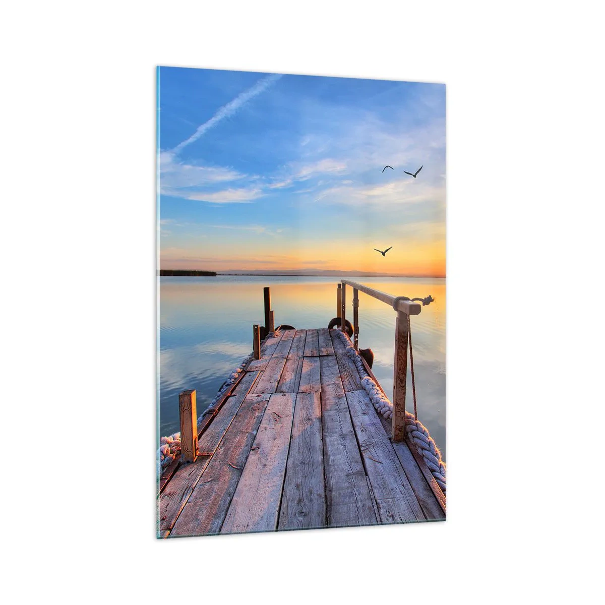 Obraz na skle - Ísť pred seba smerom k slnku - 70x100 cm