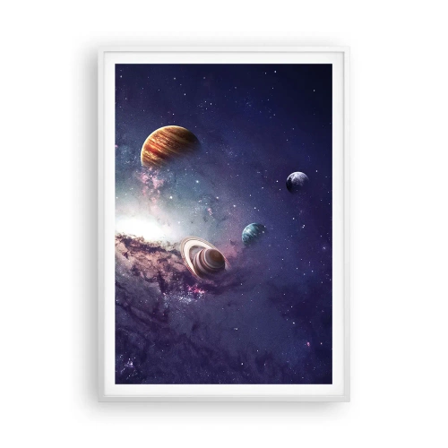 Plagát v bielom ráme - Slnko a tanec - 70x100 cm